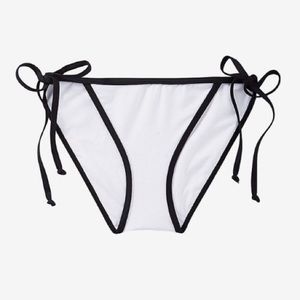 Express black and white string bikini swim bottom